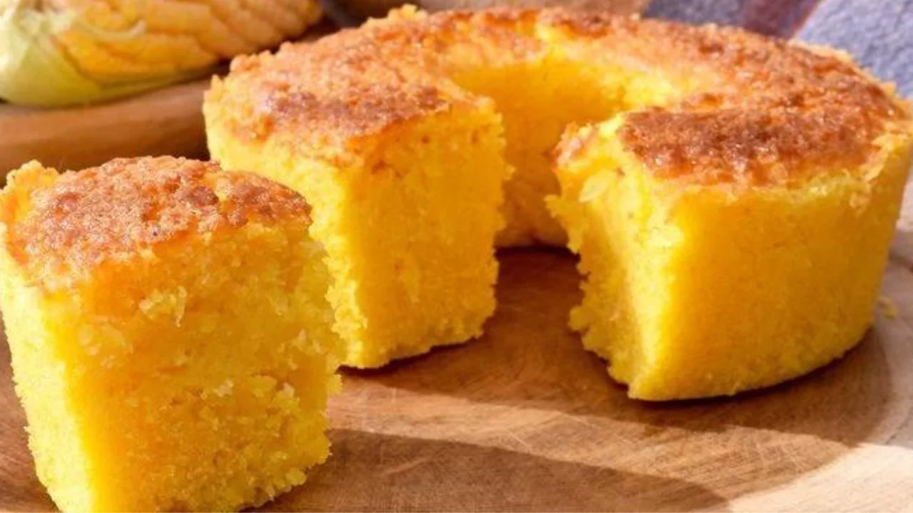 Bolo de milharina  Bolo de milharina