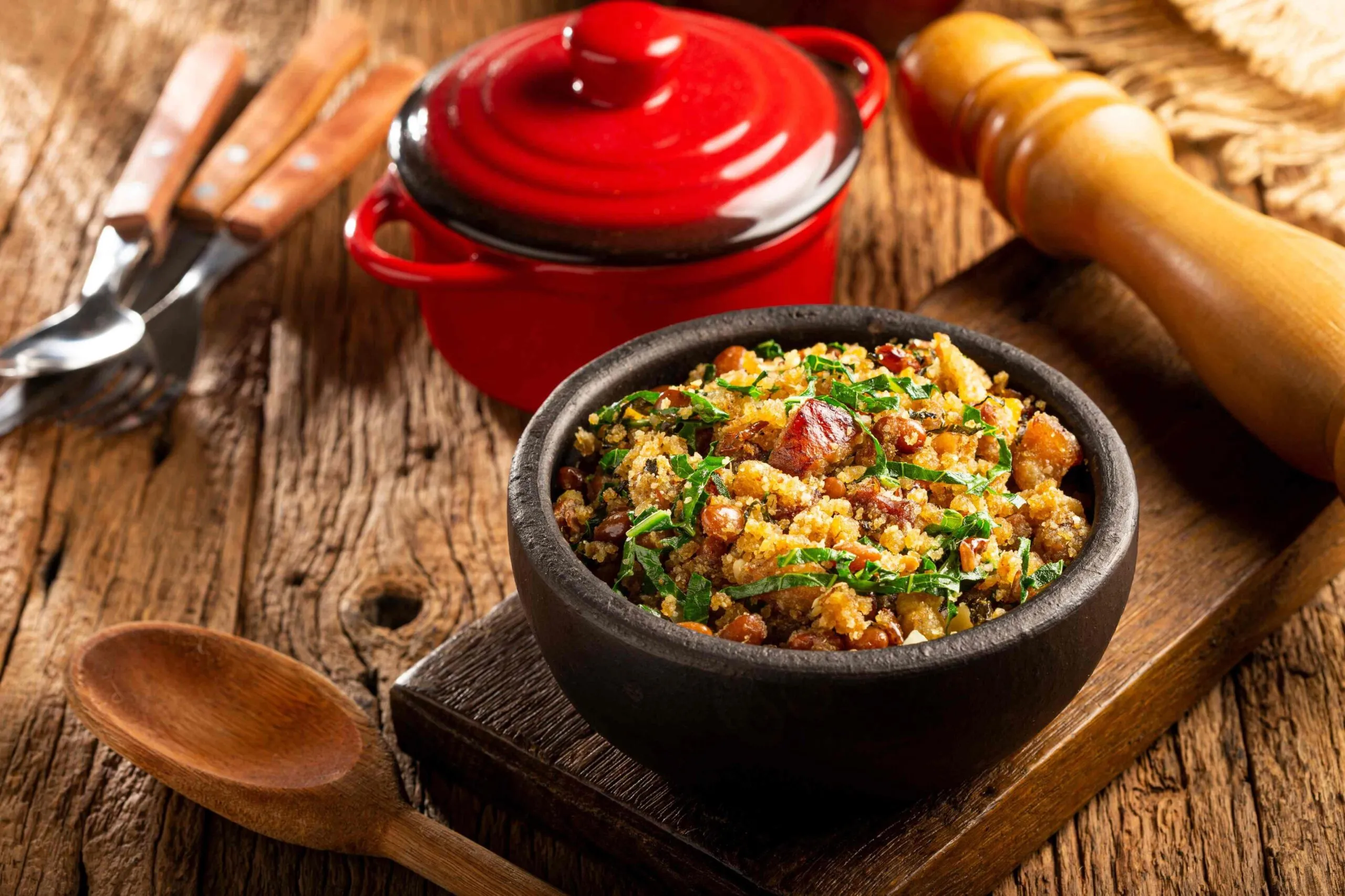 Farofa de porco Farofa de porco