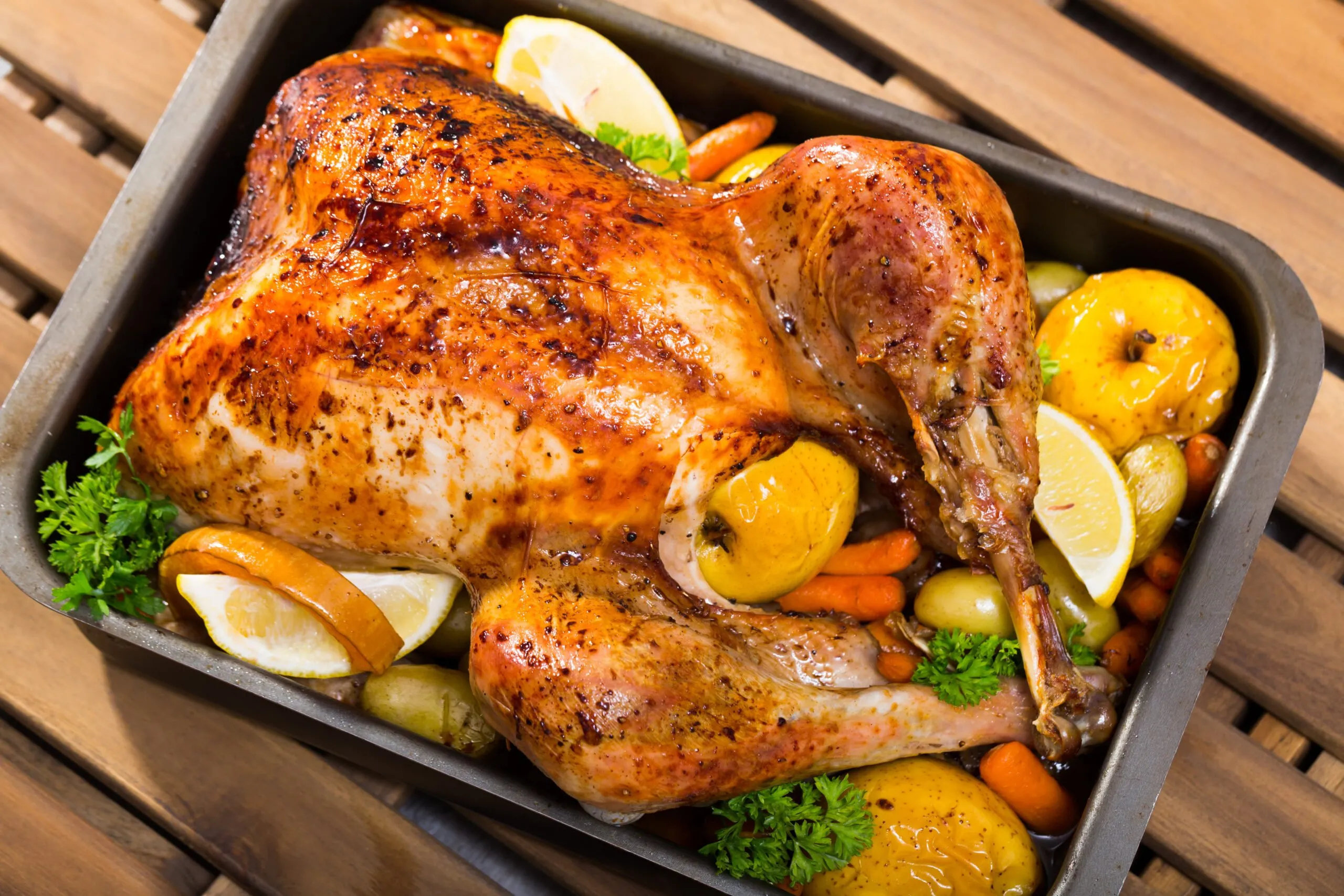 Receita de Frango Assado de Natal