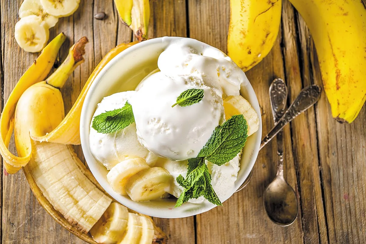 Sorvete de banana Sorvete de banana