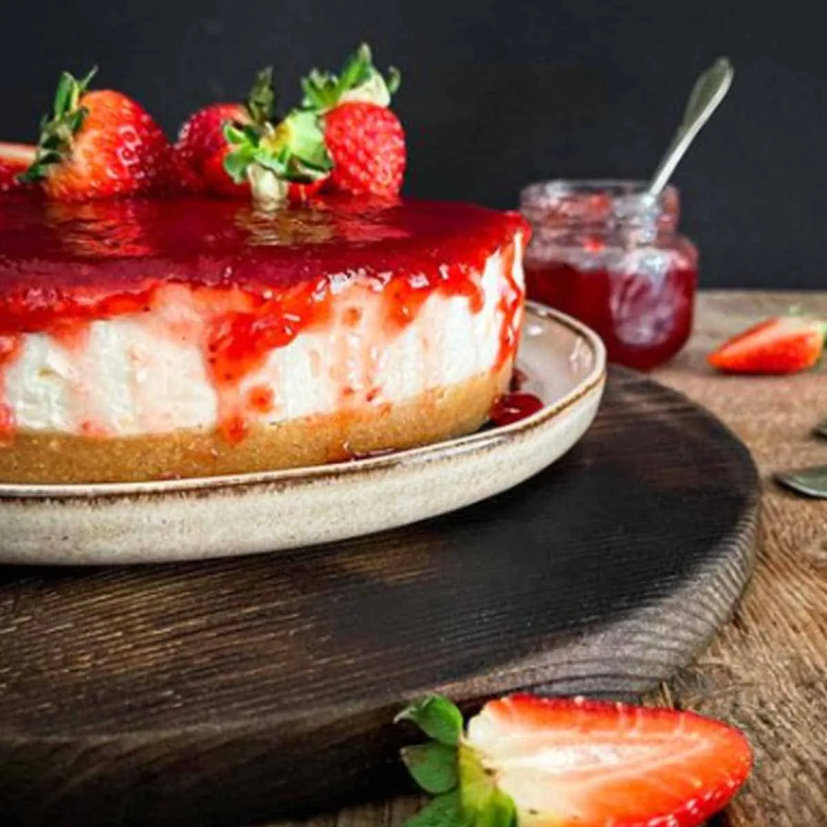 Cheesecake de morango Cheesecake de morango