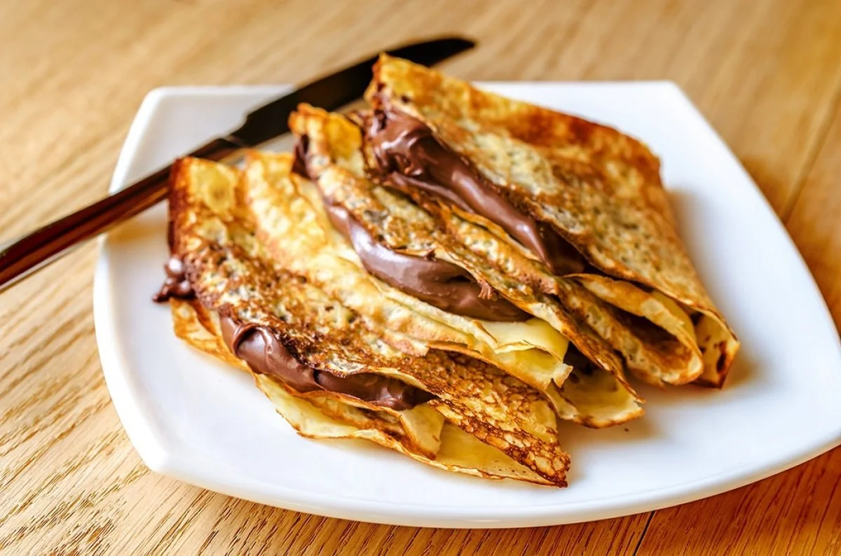 Crepe de nutella fácil Crepe de nutella fácil