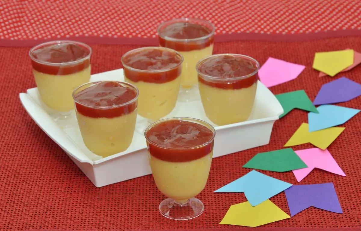 Curau com goiabada Curau com goiabada