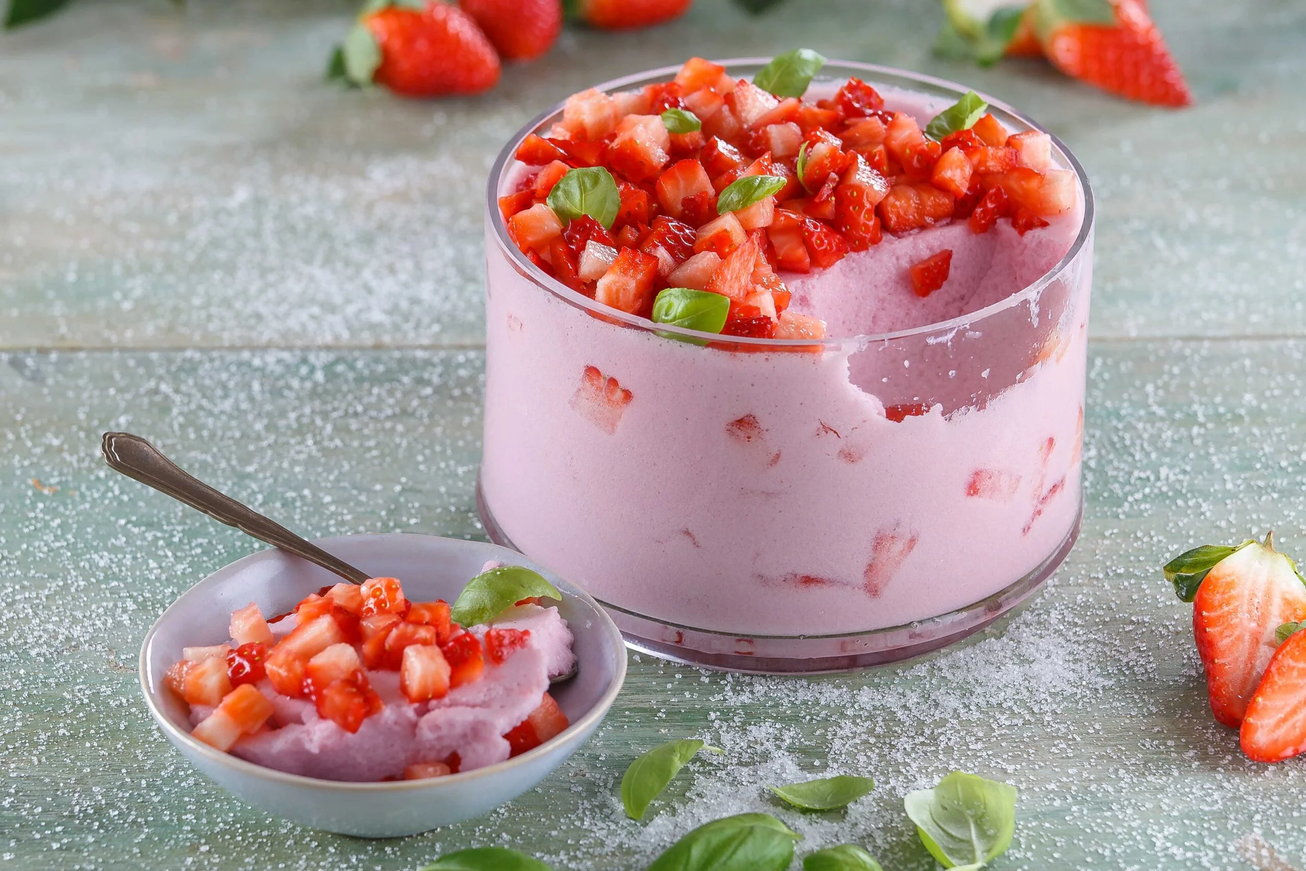 Pudim de Morango Pudim de Morango