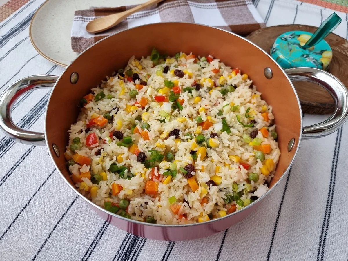 Arroz à grega Arroz à grega