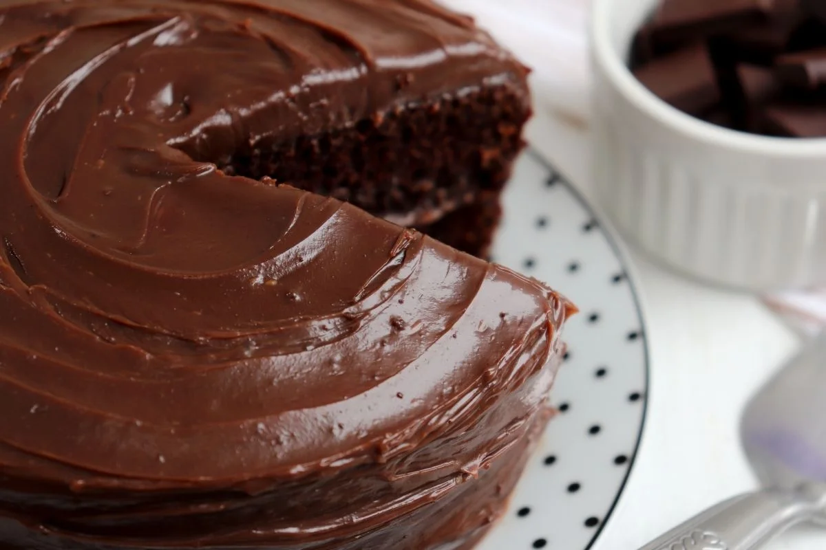 Bolo de café com chocolate Bolo de café com chocolate