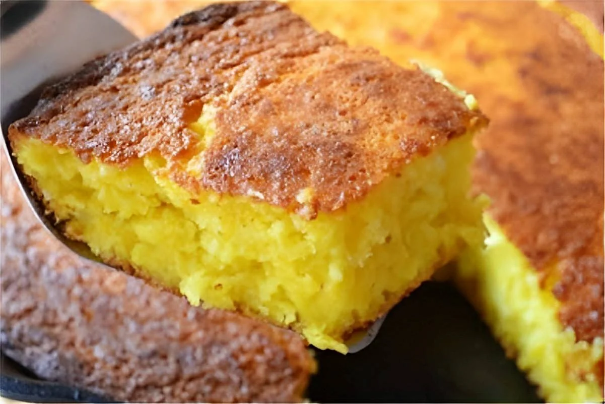 Bolo de milho com leite condensado Bolo de milho com leite condensado