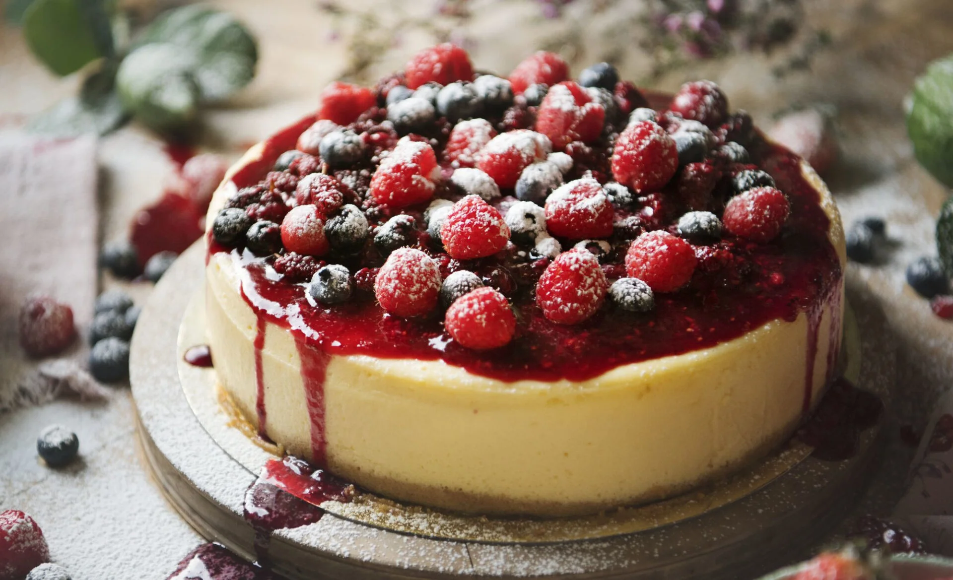 Cheesecake de amora Cheesecake de amora