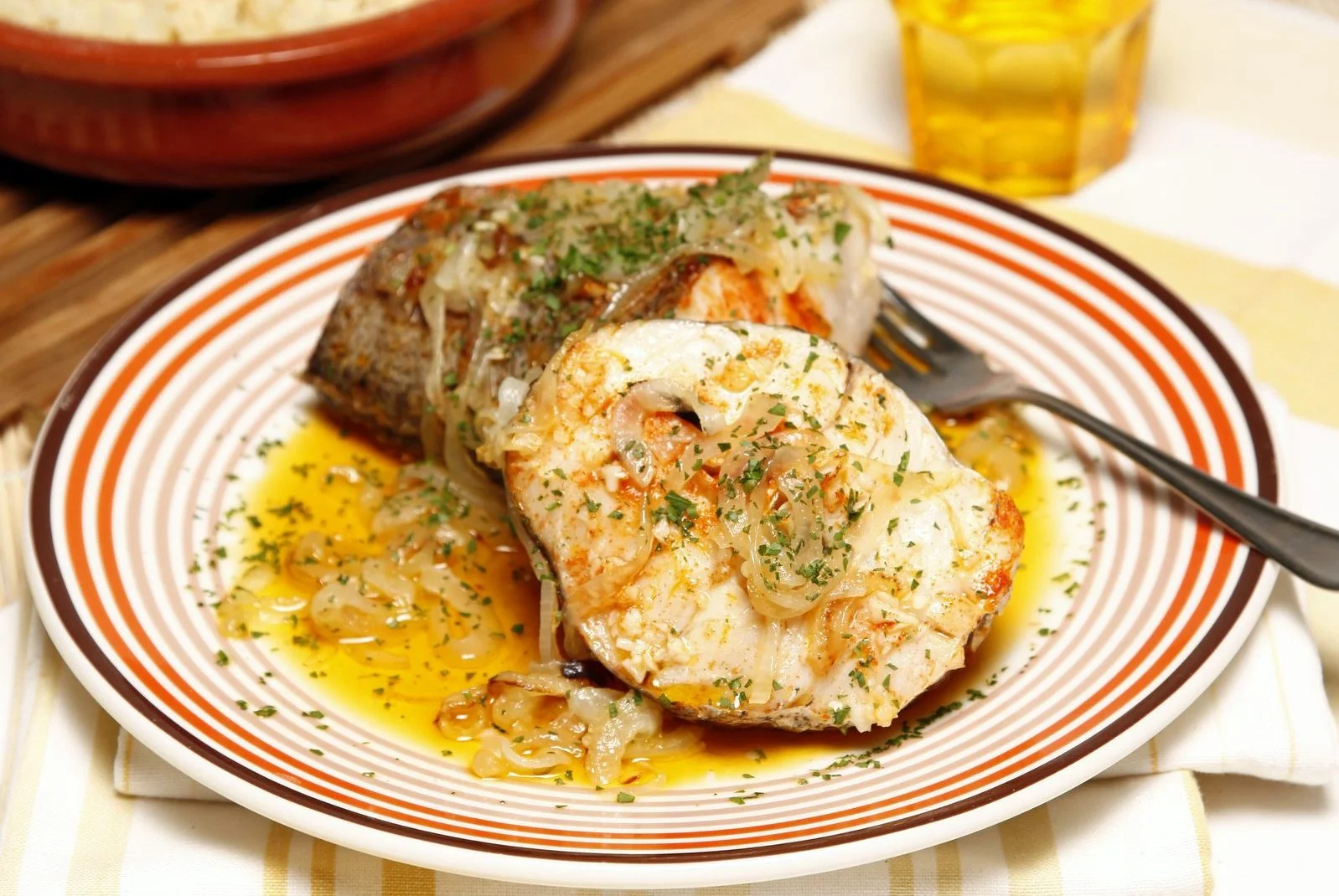 Pescada no forno Pescada no forno