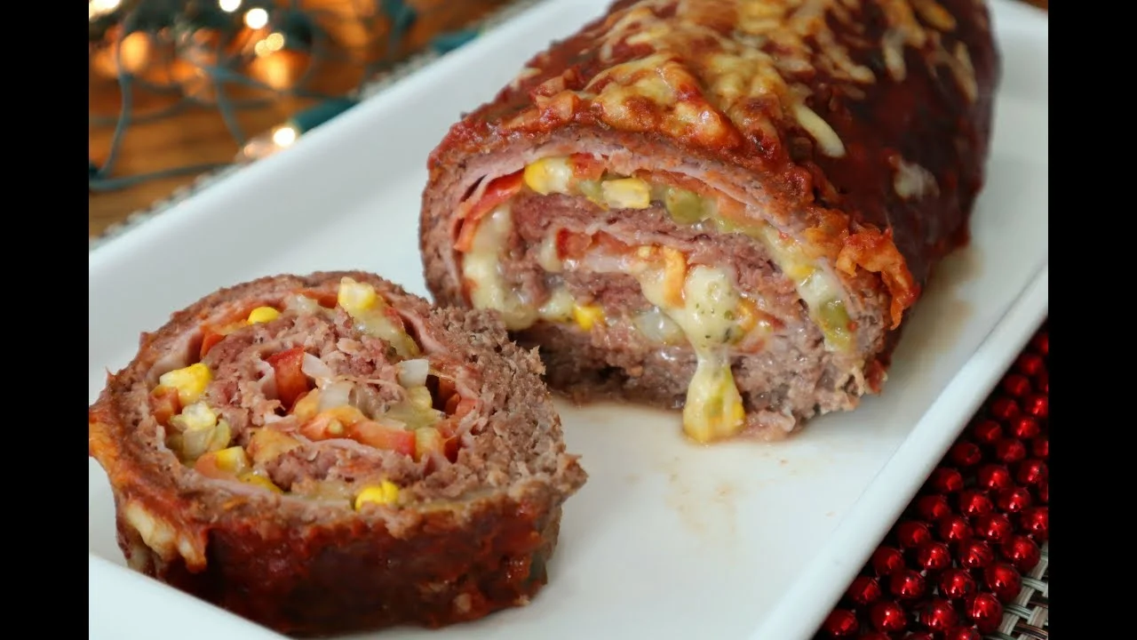 Rocambole de carne moída 