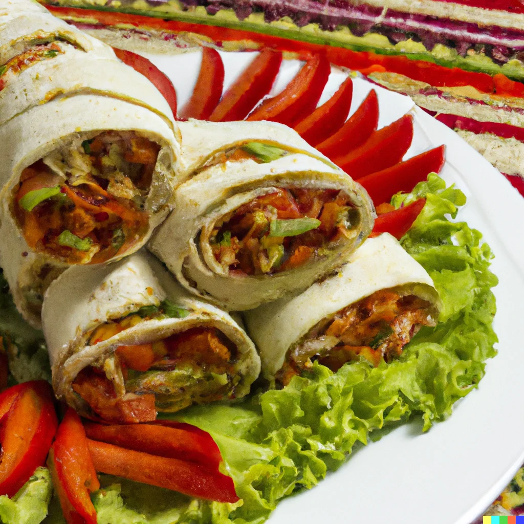 Wrap de Vegetais Grelhados Wrap de Vegetais Grelhados