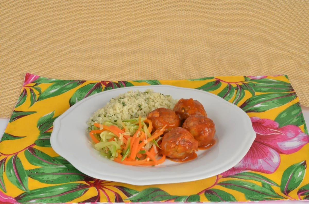 Almôndegas de berinjela com batata doce Almôndegas de berinjela com batata doce