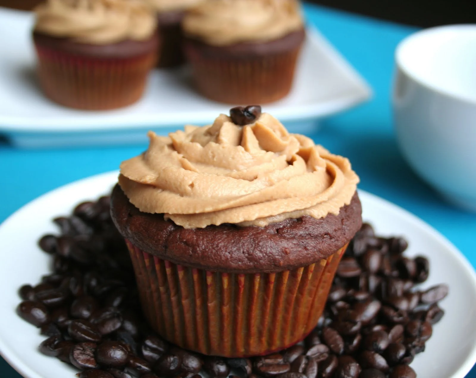 Cupcake de café com nozes Cupcake de café com nozes