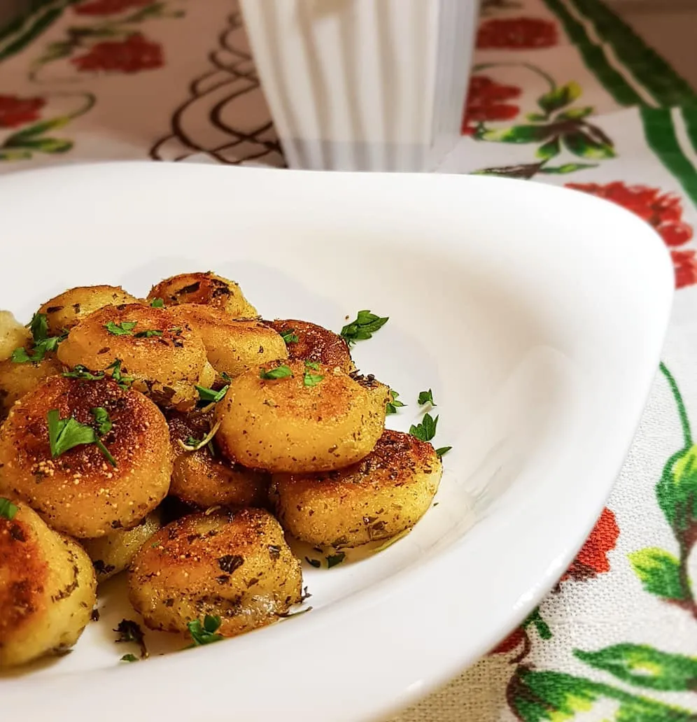 Nhoque frito de batata-doce Nhoque frito de batata-doce