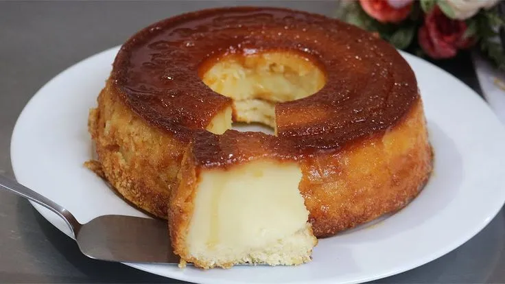 Bolo queijadinha de liquidificador Bolo queijadinha de liquidificador