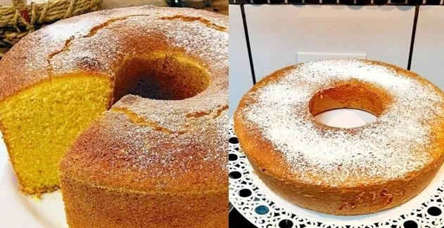 Bolo de fubá com laranja Bolo de fubá com laranja