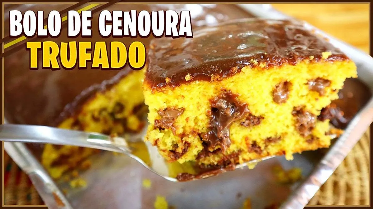 Bolo de Cenoura Trufado