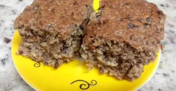 Bolo de banana com aveia sem farinha branca