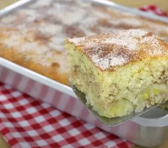 Bolo de banana com canela: receita da vovó atualizada