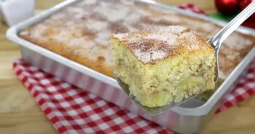 Bolo de banana com canela: receita da vovó atualizada
