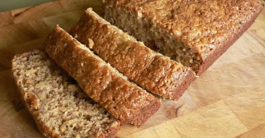 Bolo de banana proteico para ganho de massa muscular